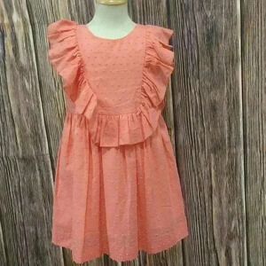 Peach Ruffle Dress